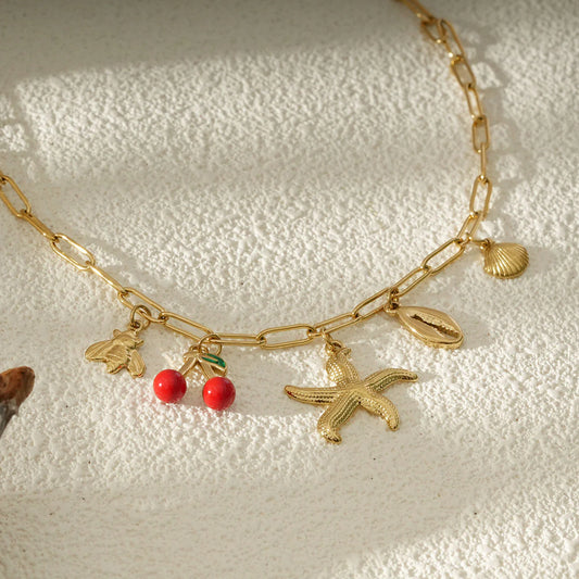 Colliers Mer et Cerise