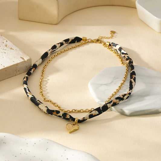 Collier léopard